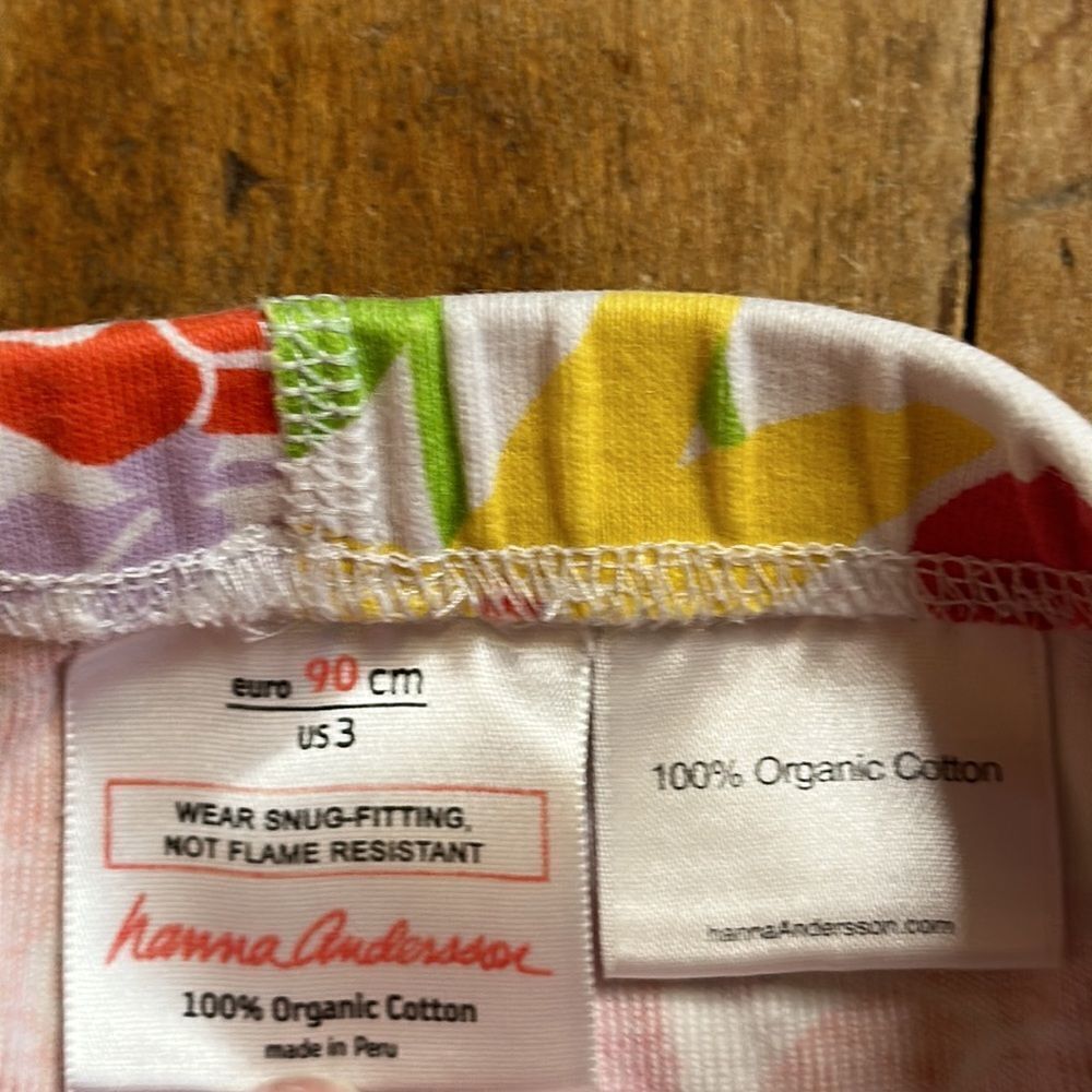 Hanna Andersson shorts size 3 Flower Bike Shorts cotton floral summer spring - Picture 2 of 5